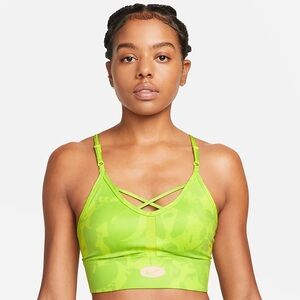 NWT Nike Indy Icon Clash Sports Bra in Atomic Green, S